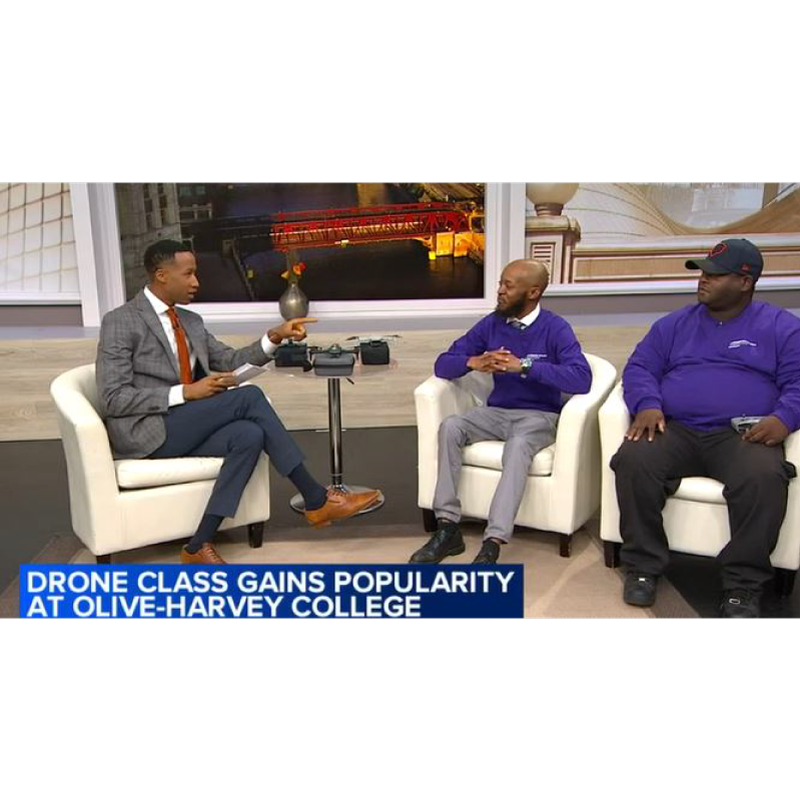 ABC 7 Chicago reports: Olive-Harvey College Offers Drone Training Programs for Public, Affordable Courses for Hobbyists and Professionals