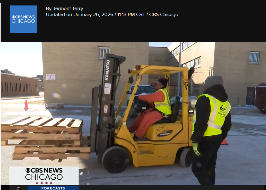 CBS 2 Chicago reports: Cook County Jail teams with Olive-Harvey College to offer forklift certification program for inmates