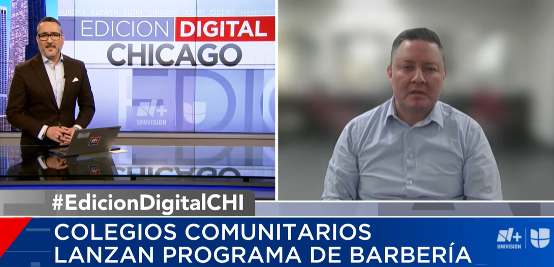 Univision Chicago Digital reports: Colegios Comunitarios Lanzan Programa De Barberia en Olive-Harvey College
