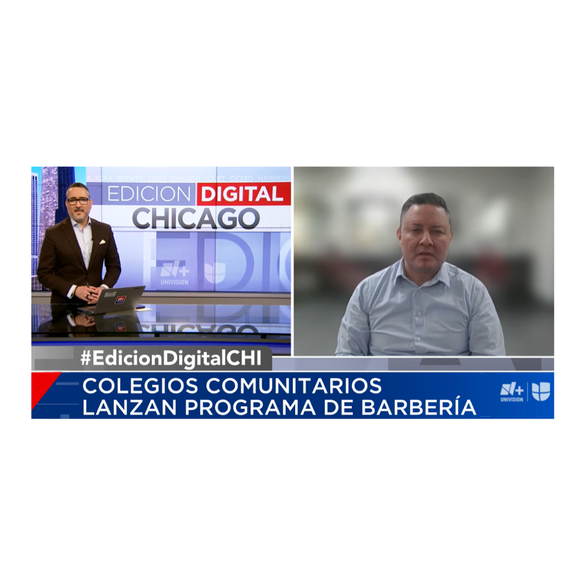 Univision Chicago Digital reports: Colegios Comunitarios Lanzan Programa De Barberia en Olive-Harvey College